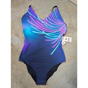 Arena‎ Bodylift Shape & Support Swimsuit One Piece Neon Blue Purple